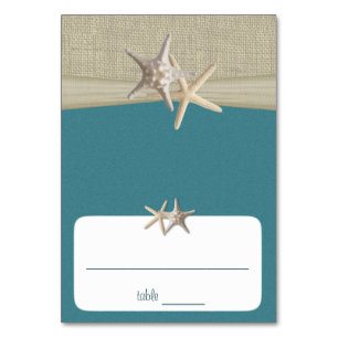 Beach Amore’ Teal Seine Card Bordsnummer