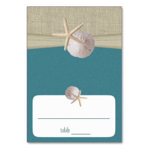 Beach Amore’ Teal Seine Card Bordsnummer
