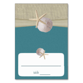 Beach Amore’ Teal Seine Card Bordsnummer