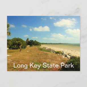 Beach and Grounds, Long Nyckel State Park, Florida Vykort
