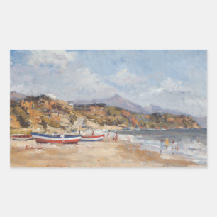 Beach and Mountains Nerja 2001 Rektangulärt Klistermärke