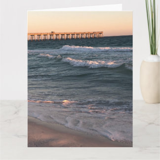 Beach announcement postcard kort