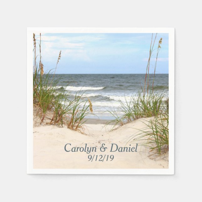 Beach Anpassningsbar Napkins Pappersservett (Framsidan)