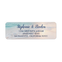 Beach Anpassningsbar Ocean Vinkar Sunset Returadre