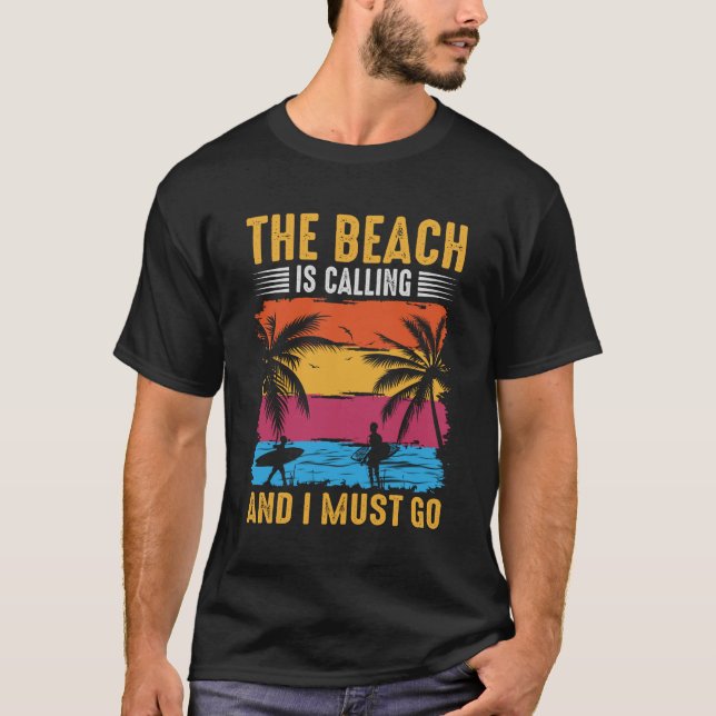 Beach-anrop T Shirt (Framsida)