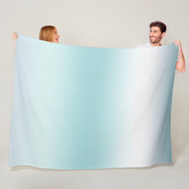 Beach Aqua Blue Ombre Fleecefilt