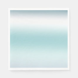 Beach Aqua Blue Ombre Pappersservett