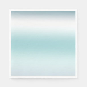 Beach Aqua Blue Ombre Pappersservett