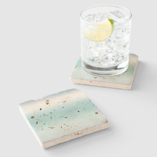 Beach Aqua Blue Ombre Stenunderlägg