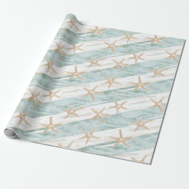 Beach Aqua Mint Starfish Rand Birthday Presentpapper