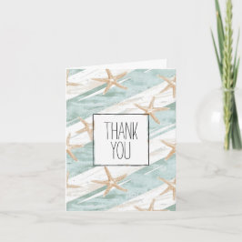 Beach Aqua Mint Starfish Rand Tack Kort