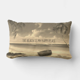 Beach är min Lycklig Ställe Lumbarkudde