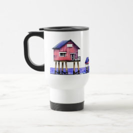 Beach är min Lycklig Ställe Resemugg