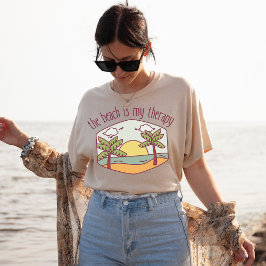 Beach är min terapi | Sommarvakning | Sunny T Shirt