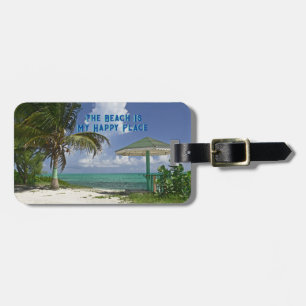 BEACH ÄR MY LYCKLIG STÄLLE/BEACH SCENE BAGAGEBRICKA