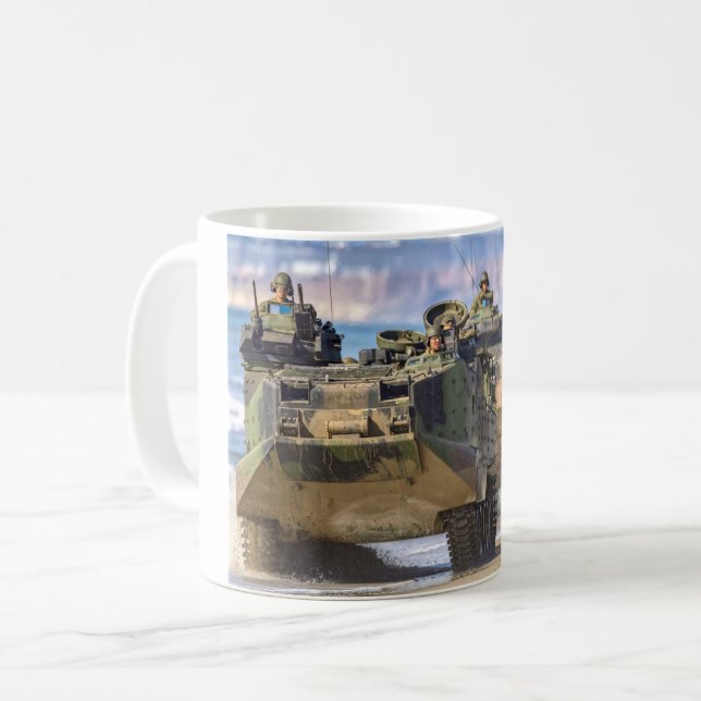 BEACH ARMOR - Amphibious Fordon Kaffemugg (Framsida vänster)