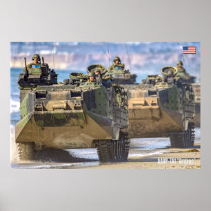 BEACH ARMOR - Amphibious Fordon Poster