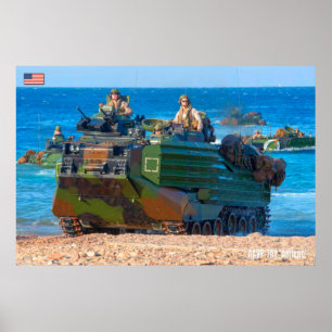 BEACH ARMOR - Amphibious Fordon Poster