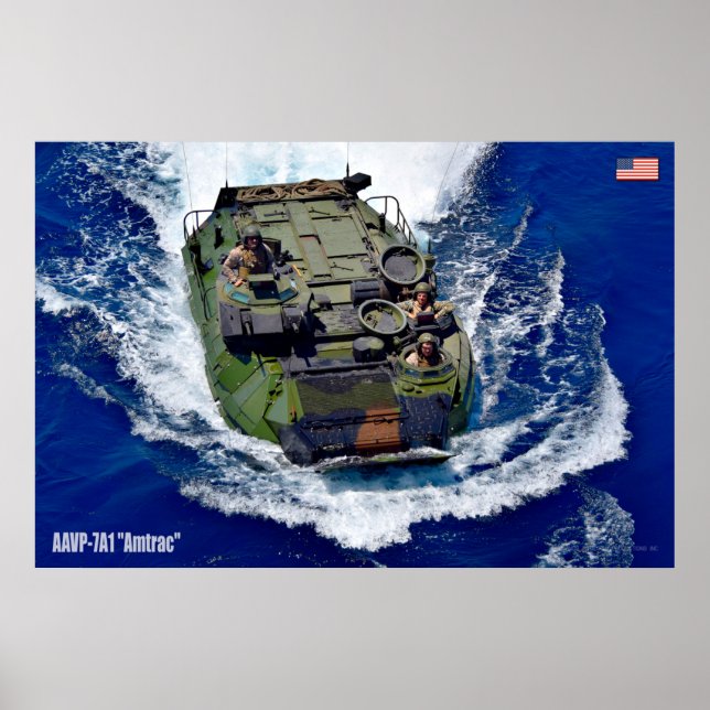 BEACH ARMOR - Amphibious Fordon Poster (Framsidan)