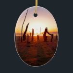 Beach Art<br><div class="desc">Fotografi från Oregon Kusten av min familjs drivskog mot sol.</div>