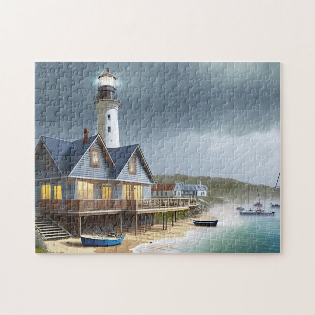 Beach Art Bold och Vacker Jigszle Puzzle Beach Pussel (Horisontell)