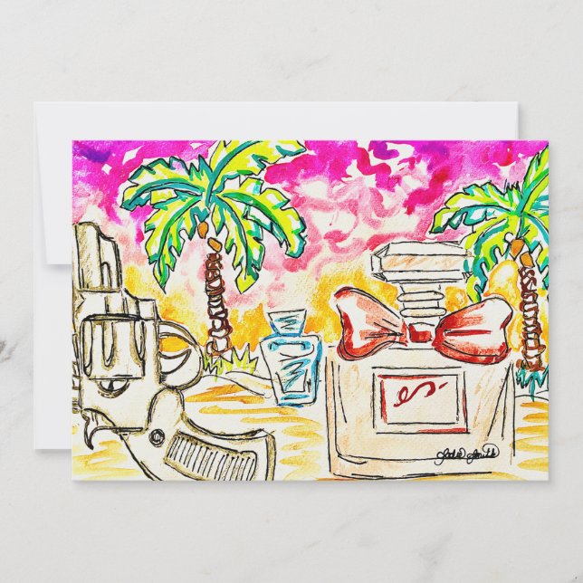 Beach Art Julkort (Framsida)