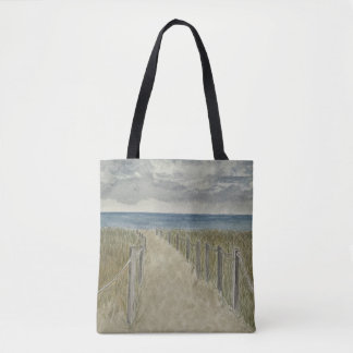 Beach Art Tote Bag Tygkasse