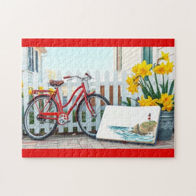 Beach artist sketchbook pussel (Horisontell)