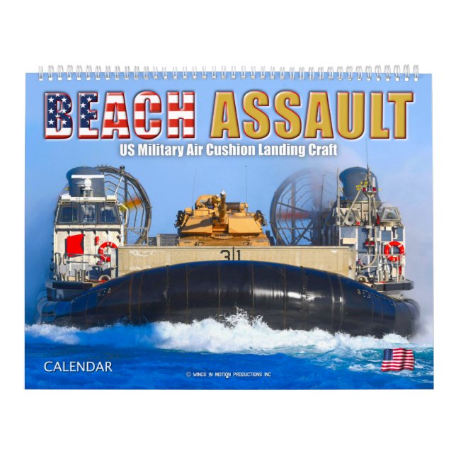 BEACH ASSAULT - Landing Craft Luft Cushion Kalender (Omslag)