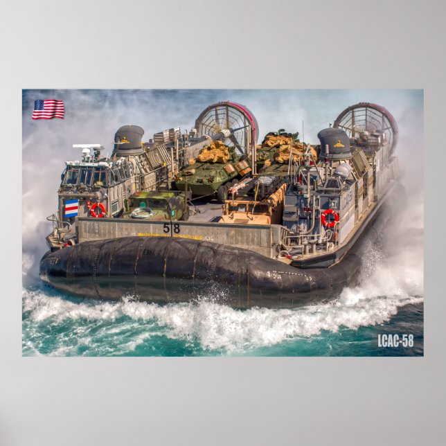 BEACH ASSAULT - LCAC-58 POSTER (Framsidan)
