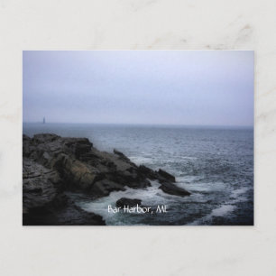 Beach at Acadia, Pub Harbour, ME Vykort