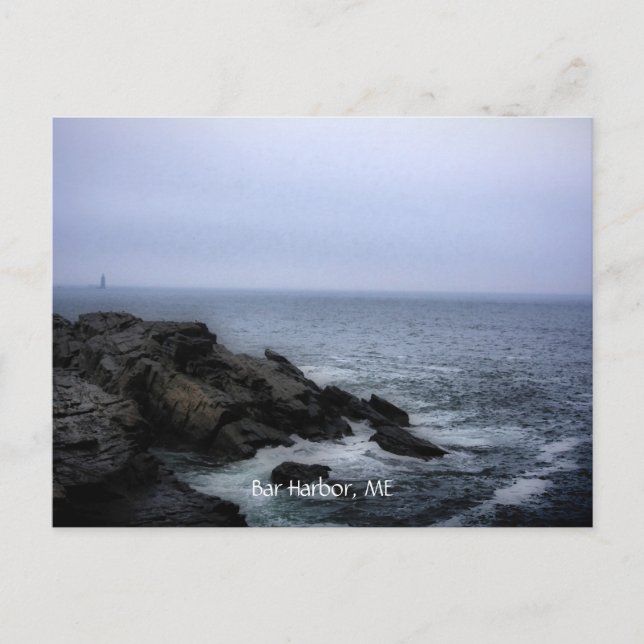 Beach at Acadia, Pub Harbour, ME Vykort (Framsida)