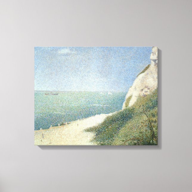 Beach at Bas Butin, Honfleur, 1886 Canvastryck (Framsida)