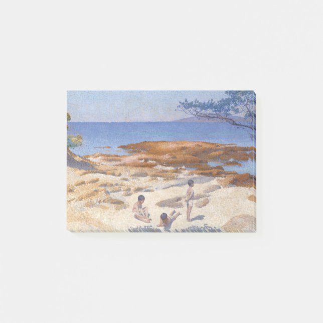 Beach at Cabasson Frankrike av Henri-Edmond Kor Post-it Block (Framsida)