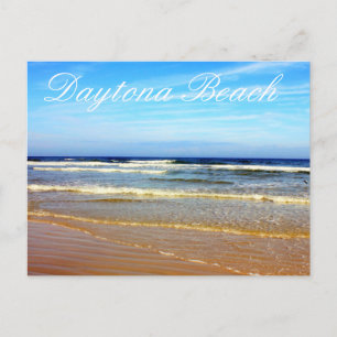 Beach at Daytona Beach, Florida Vykort