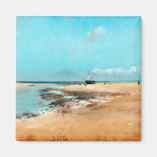 Beach at Low Tide (Mouth of the River), Edgar Dega Magnet