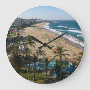 Beach at Margate, södra Kusten, Kwazulu-Natal 2 Stor Klocka