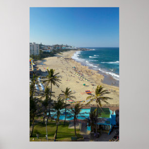 Beach at Margate, södra Kusten, Kwazulu-Natal Poster