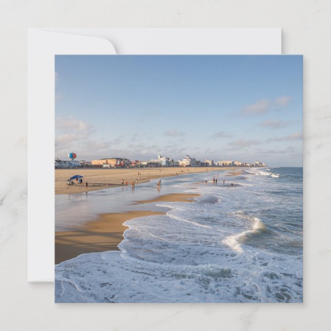 Beach at Ocean City, Maryland Meddelande (Framsida)