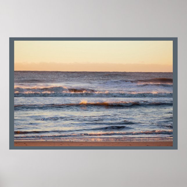 Beach at Sunrise Photo Poster (Framsidan)