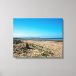 Beach at Troon Scotland-vykortet Poster Photo Canvastryck
