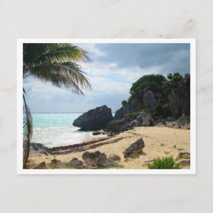 Beach at Tulum Ruins, Quintana Roo, Mexiko Vykort