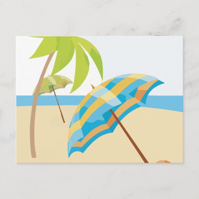 Beach-avacation Vykort (Framsida)