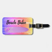 ’Beach Babe’, hibiscus surfboard design