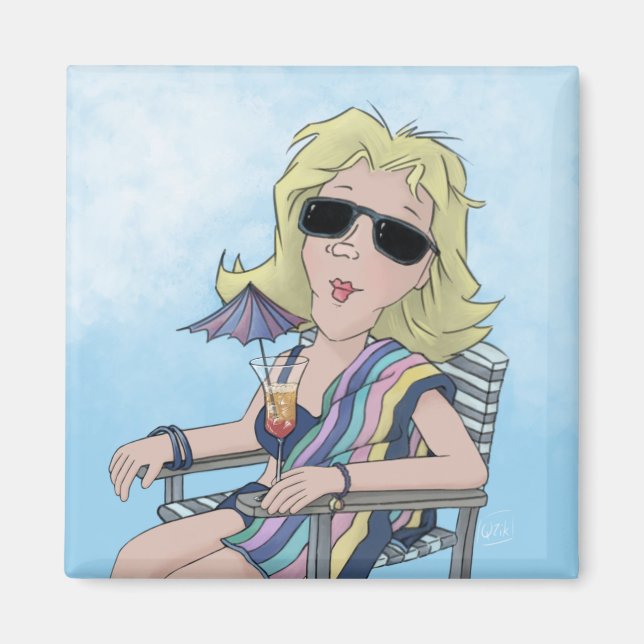 Beach Babe Magnet (Framsidan)