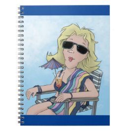 Beach Babe Notebook Anteckningsbok