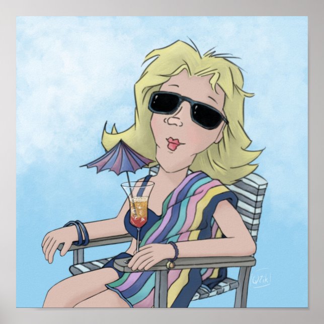 Beach Babe Poster (Framsidan)