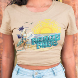 Beach Babe Retro, sommaruppehåll T Shirt