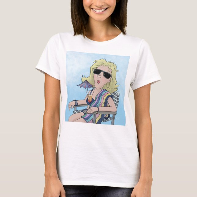 Beach Babe T-Shirt (Framsida)