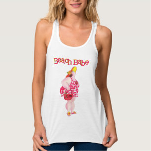 Beach Babe T-Shirt Linne Med Racerback